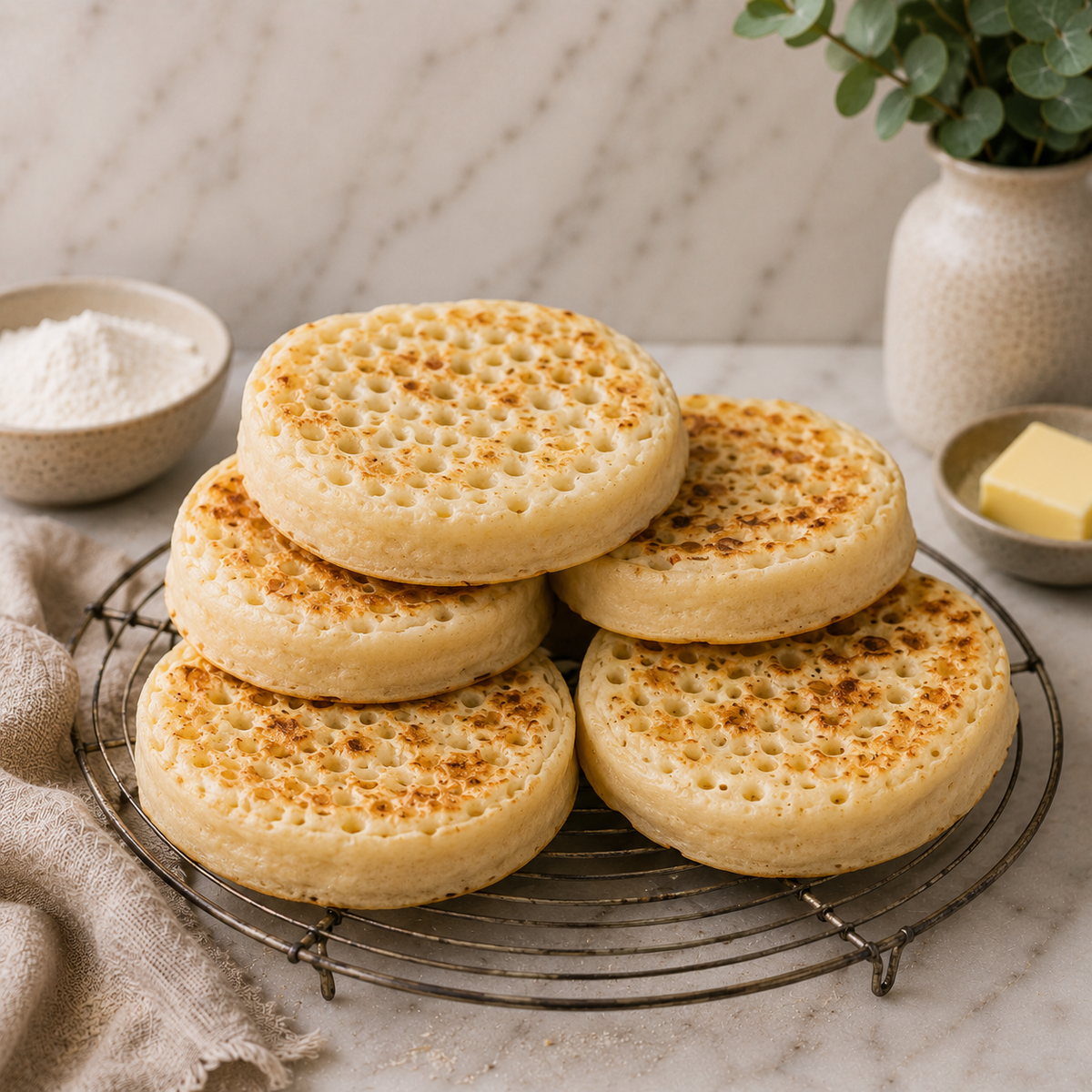 Homemade Crumpets ( 5 Pack)