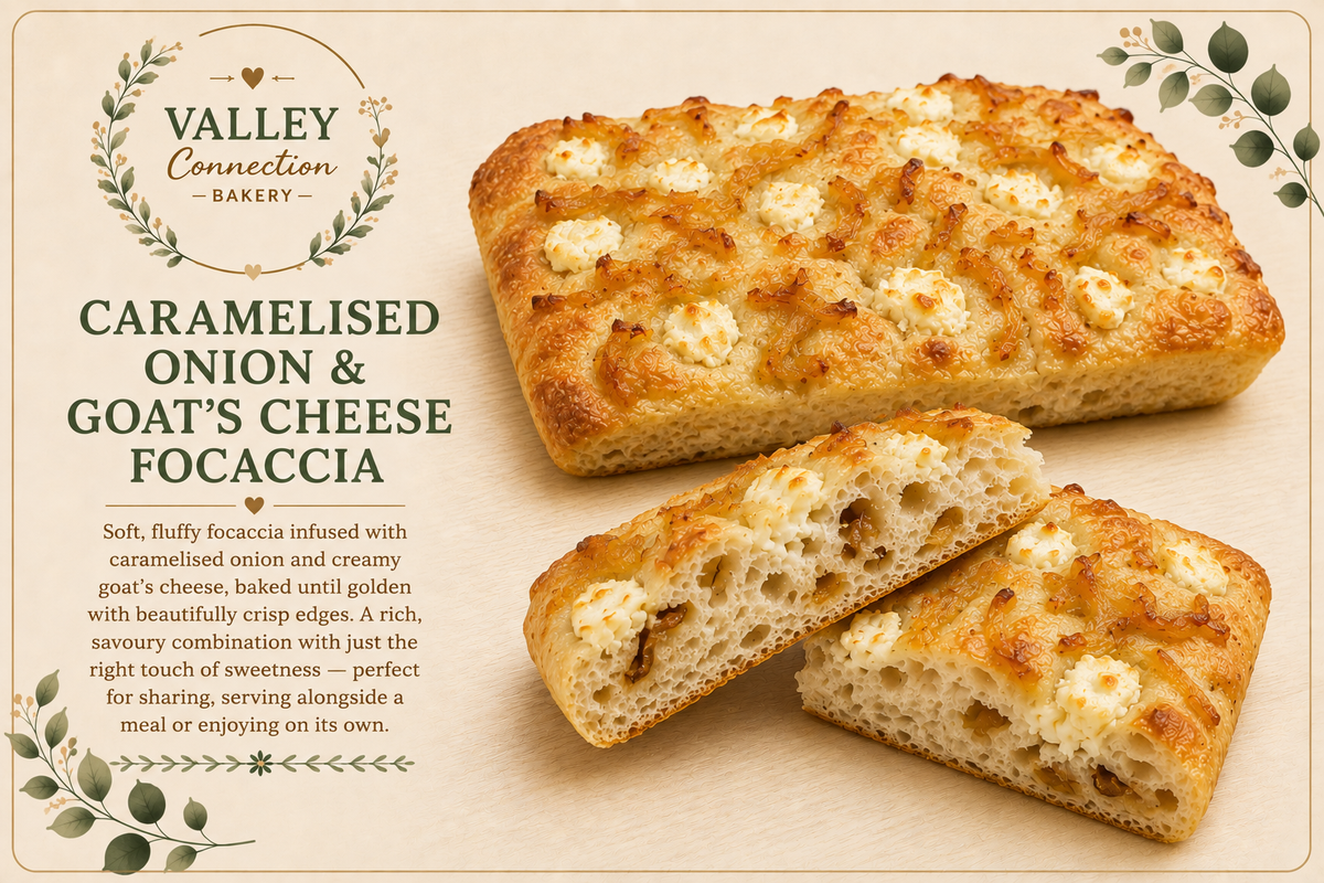 Caramelised Onion & Goat’s Cheese Focaccia