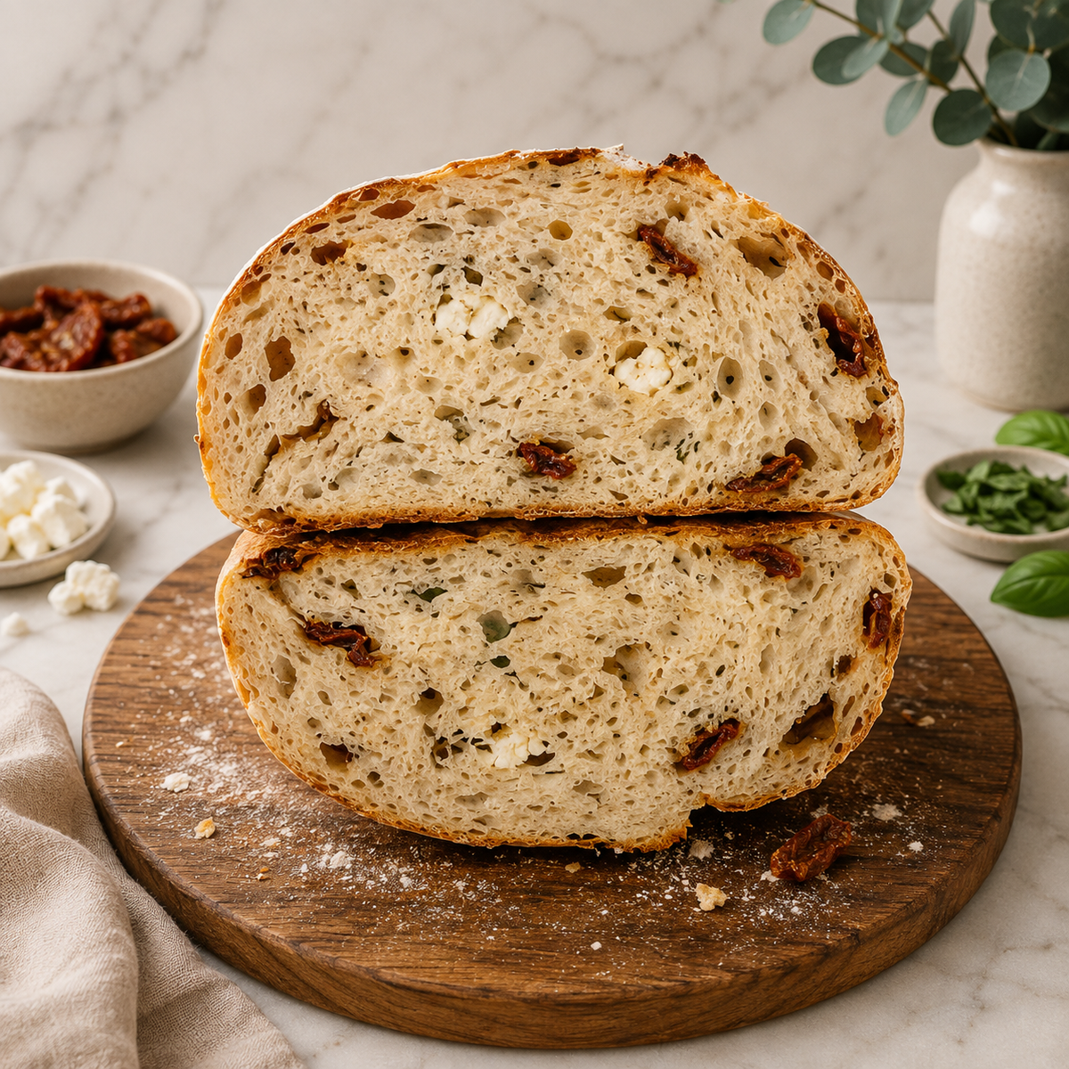 Sundried Tomato, Herb and Feta Sourdough