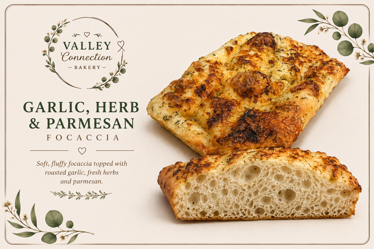 Garlic, Herb and Parmesan Focaccia